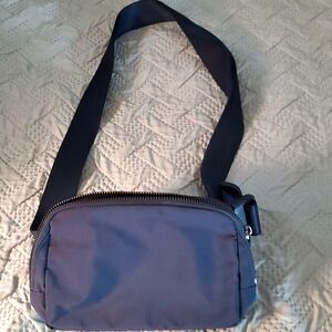 Blue cross body bag